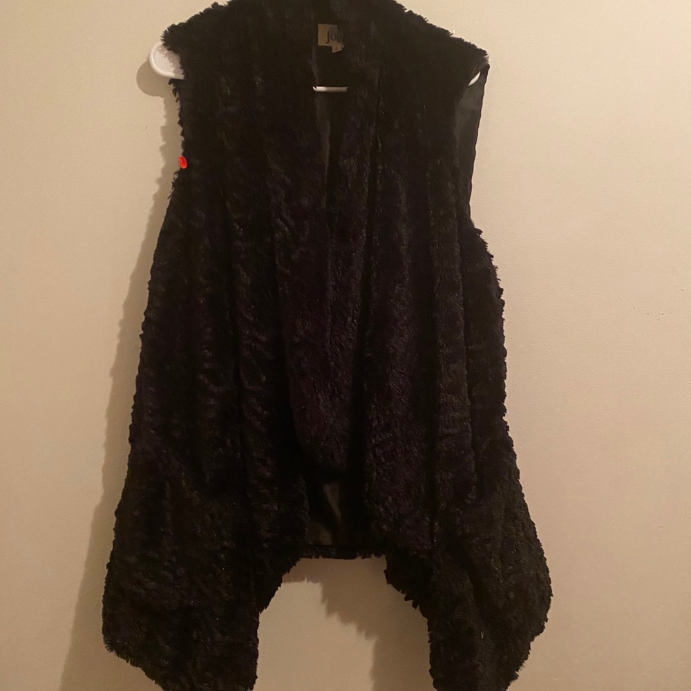 Faux fur vest